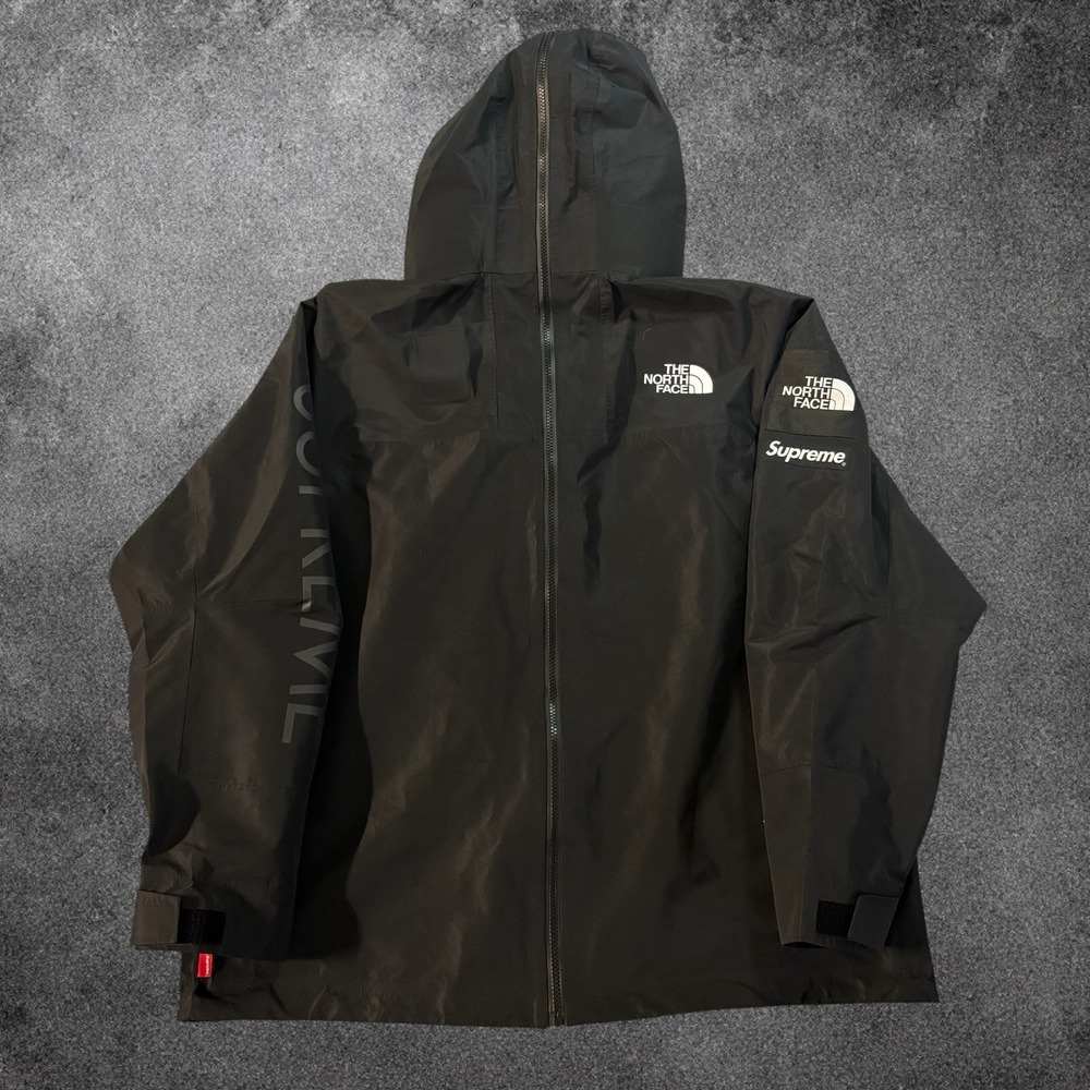 Supreme The North Face Split Taped Seam Shell Jacket Mens Large Black SS24 NWT - Picture 2 of 9
